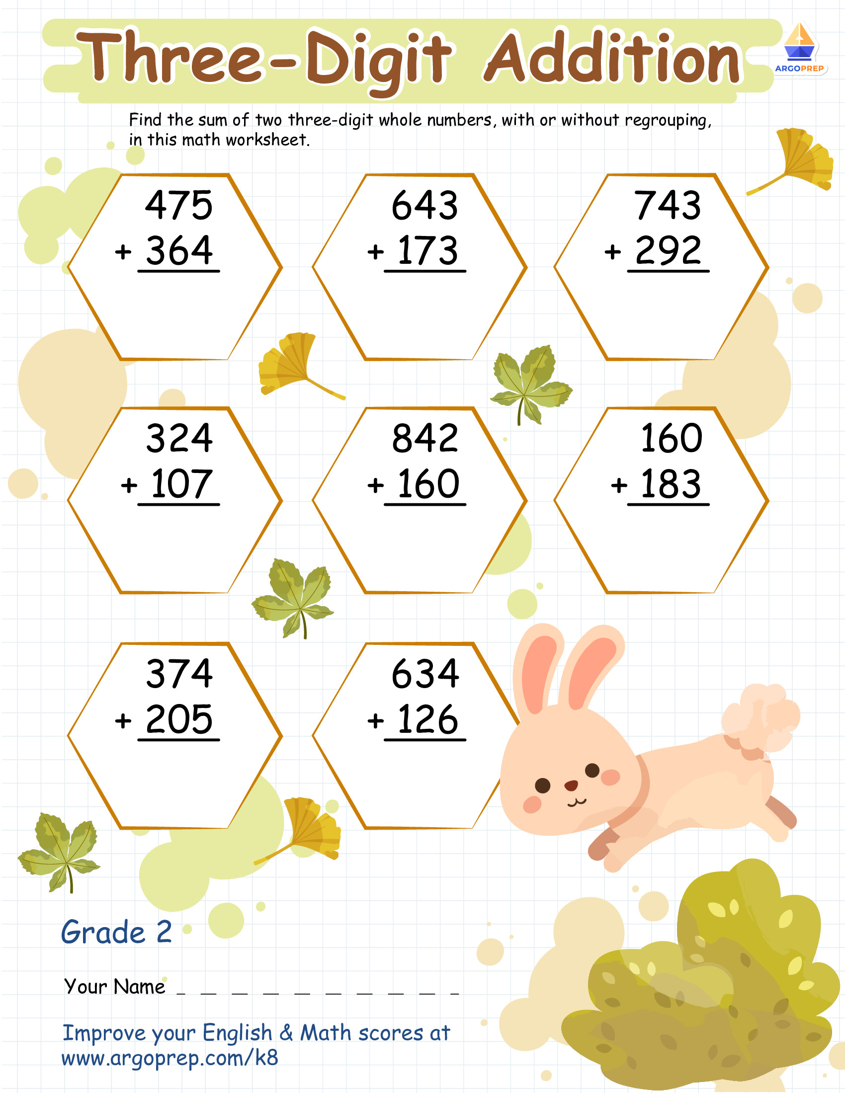 Hopping Into Three-Digit Addition