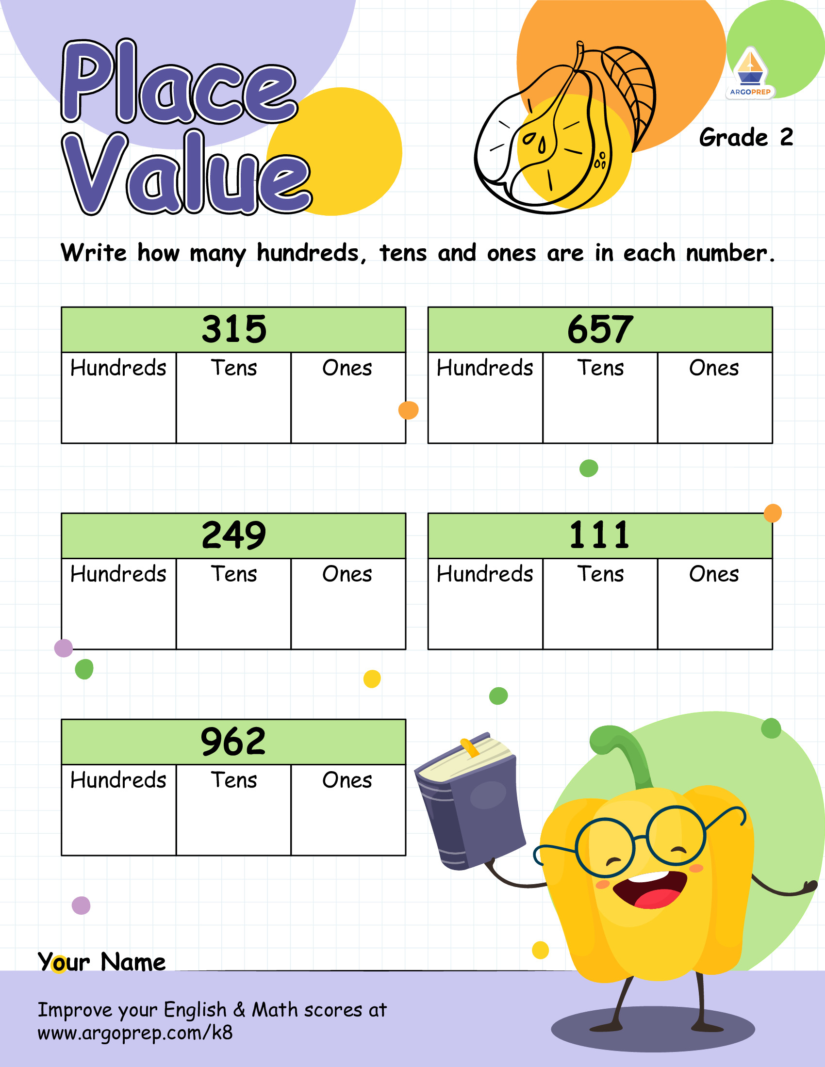 Beau Pepper's Place Value Page