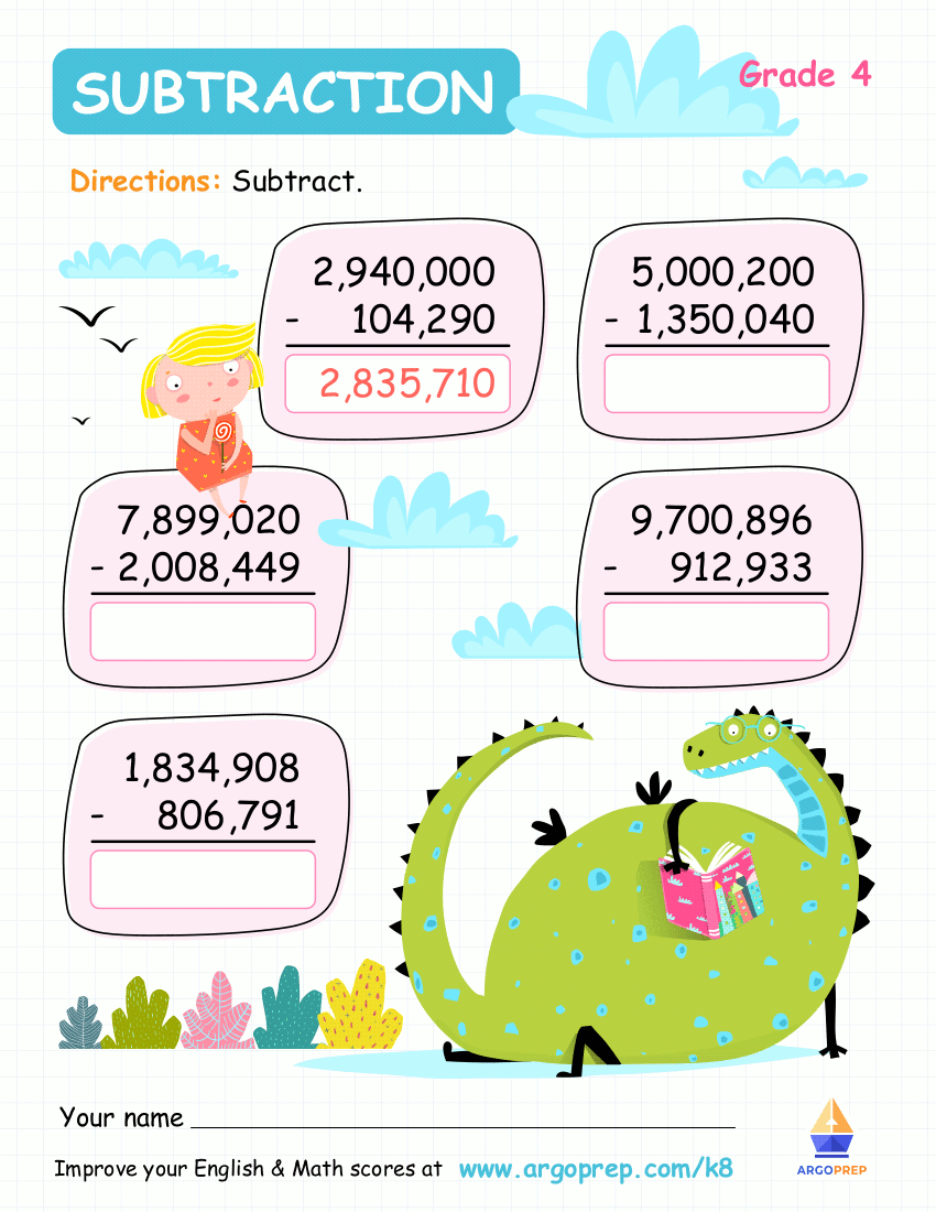 Clever Dragon Teaches Subtraction