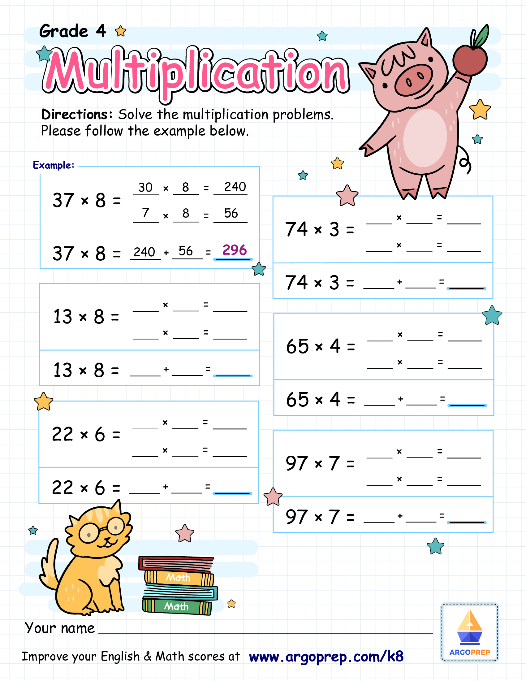 Multiplication with Molly and Moxie