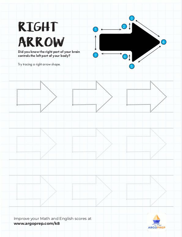 Right Arrow Tracing