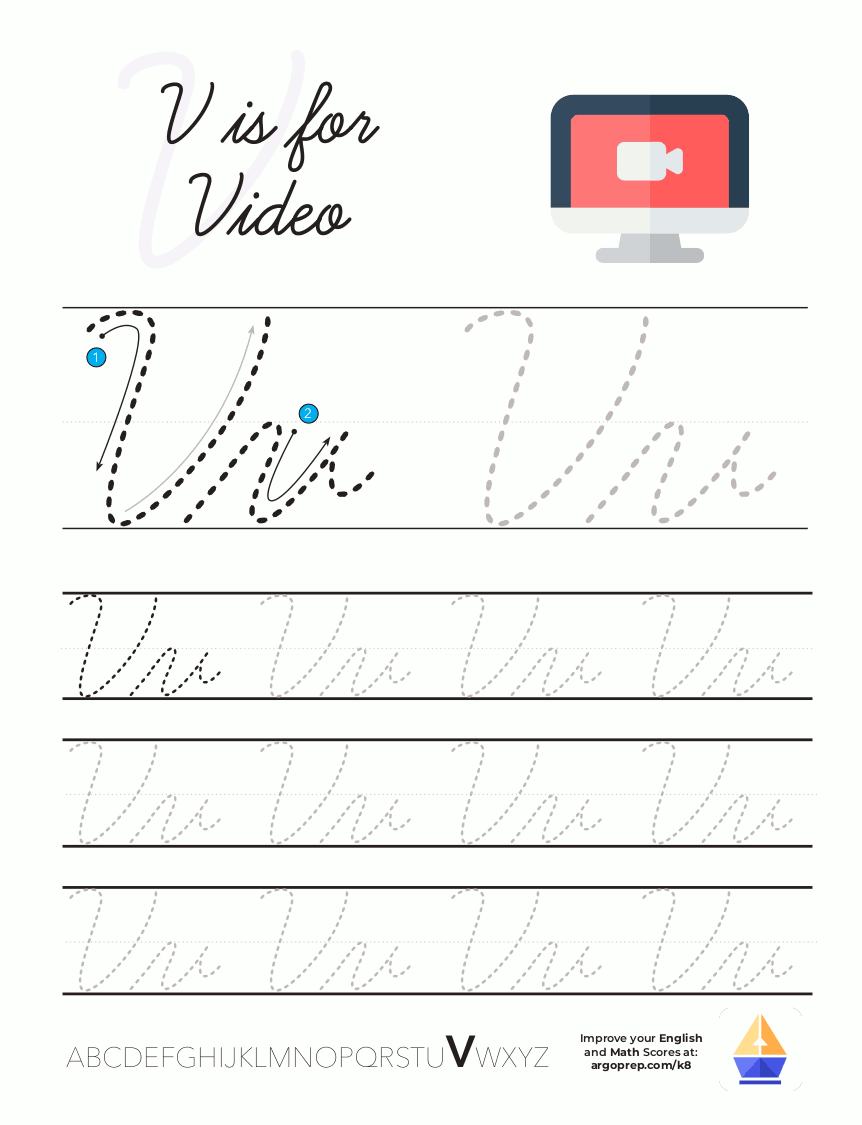 Cursive V